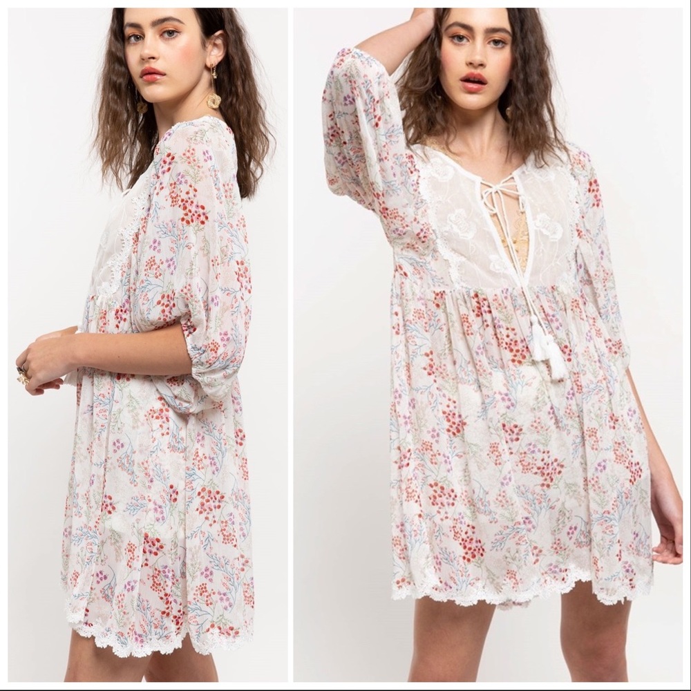 POL Dayna Floral Babydoll Layering Tunic - Picture 6 of 9